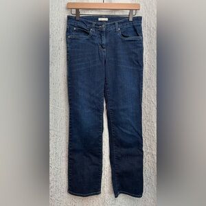 Eileen Fisher Straight Leg Jeans | Organic Cotton | Dark Wash | 4P Petite